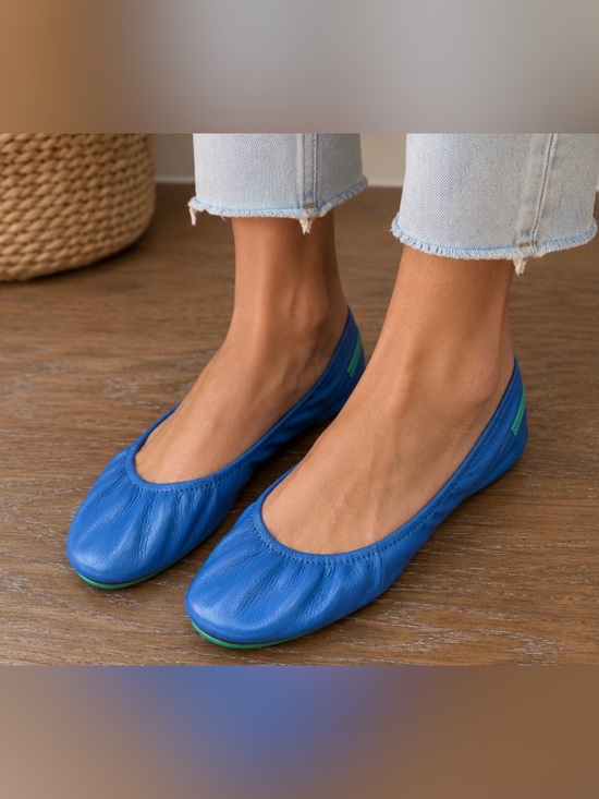 Tieks Shoes - Tieks Blue Women’s Leather Ballet Flats